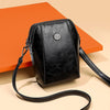 Mini Leren Crossbody Tas met Bloemdetail - Liora