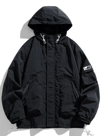 Męska kurtka przeciwwiatrowa z kapturem – Jasper