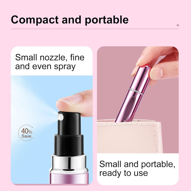 Mini Navulbare Parfum Atomiser Flesjes (5ml, 4 Pack)