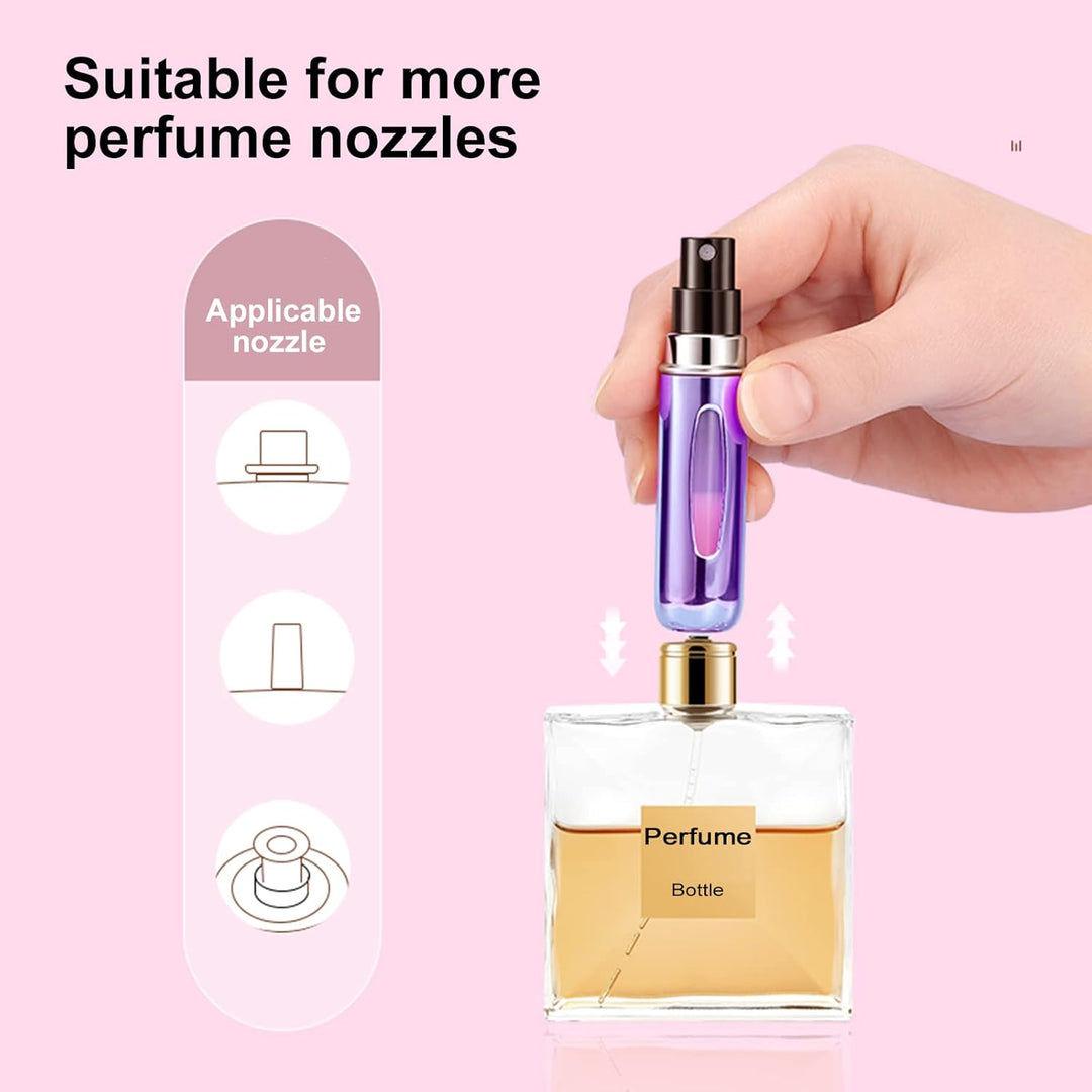 Mini Navulbare Parfum Atomiser Flesjes (5ml, 4 Pack)