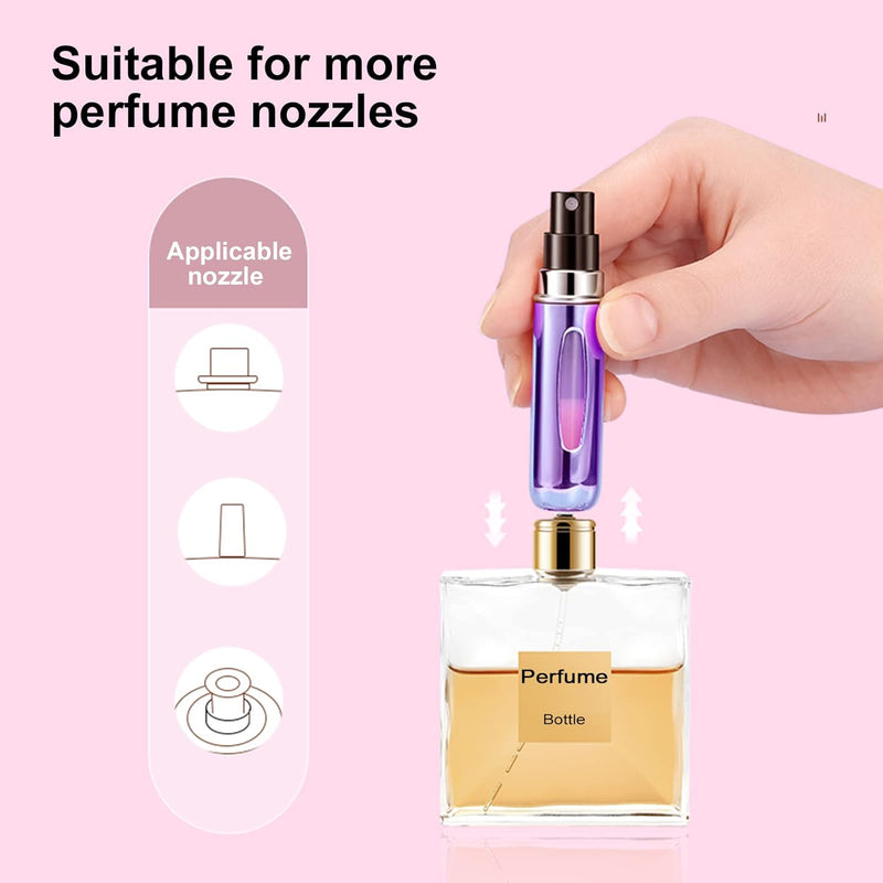 Mini Navulbare Parfum Atomiser Flesjes (5ml, 4 Pack)