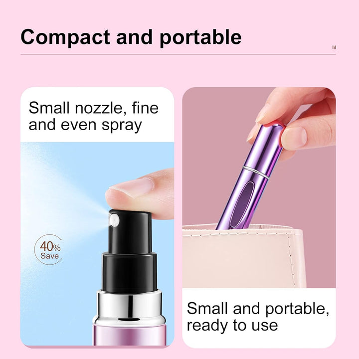 Mini Navulbare Parfum Atomiser Flesjes (5ml, 4 Pack)