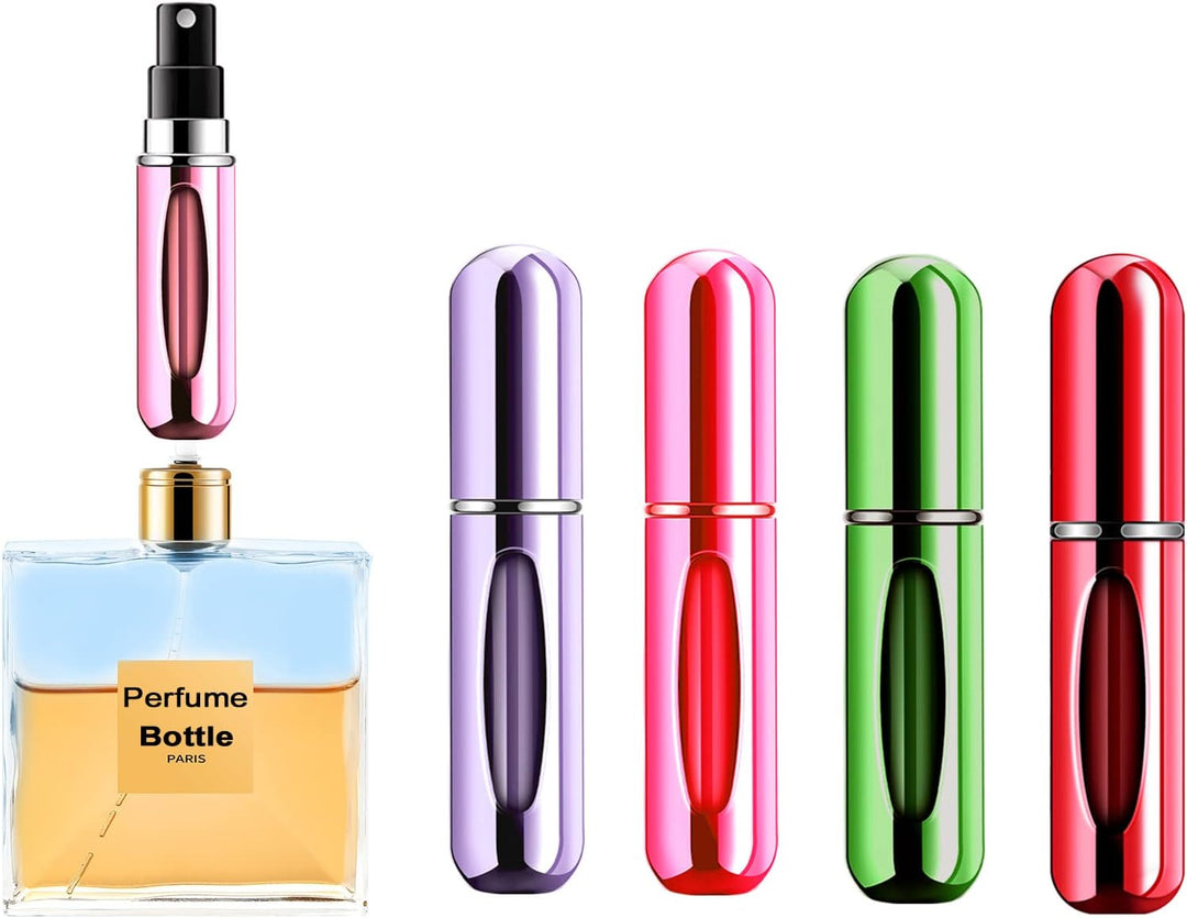 Mini Navulbare Parfum Atomiser Flesjes (5ml, 4 Pack)