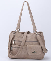 Multi-vakken Dames Schouder- en Crossbody Handtas – FlexiCarry