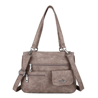 Multi-vakken Dames Schouder- en Crossbody Handtas – FlexiCarry