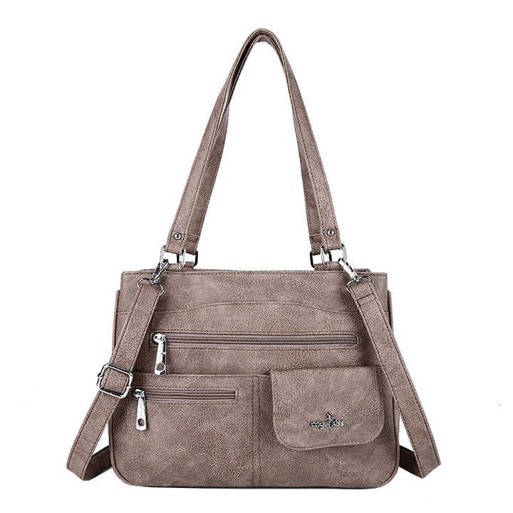 Multi-vakken Dames Schouder- en Crossbody Handtas – FlexiCarry