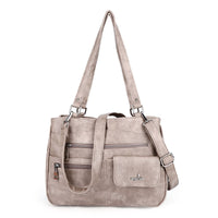 Multi-vakken Dames Schouder- en Crossbody Handtas – FlexiCarry
