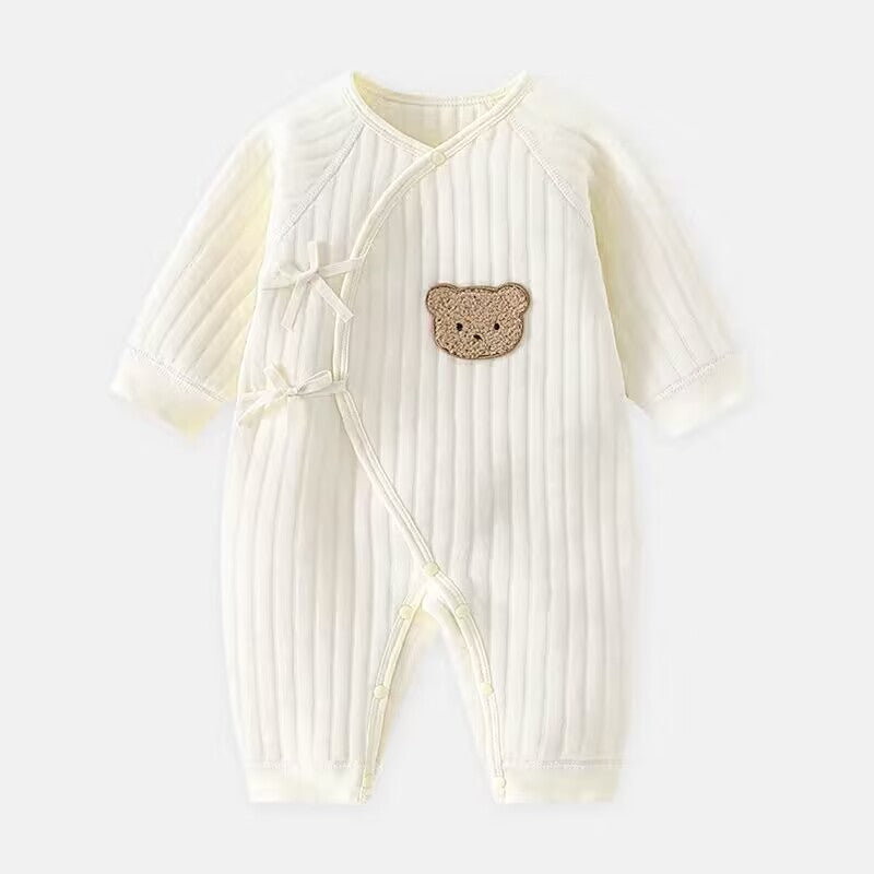 Babyromper met beertje - Voorjaar & herfst kleding