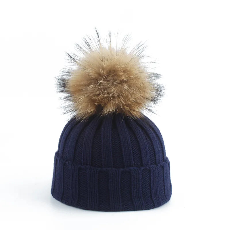 Gebreide Winter Pom-Pom Muts - Felina