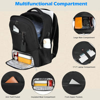 Waterdichte Laptop & Lunch Rugzak met USB Poort – Multi-Vak Reistas