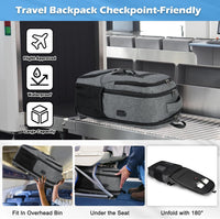 Waterdichte Laptop & Lunch Rugzak met USB Poort – Multi-Vak Reistas