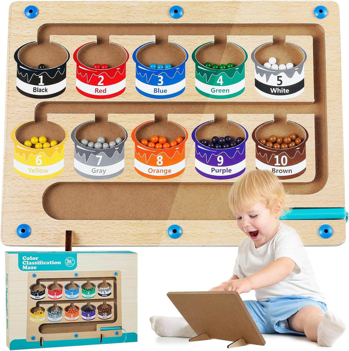 Magnetisch Tel- en Kleurlabyrint – ColorMaze