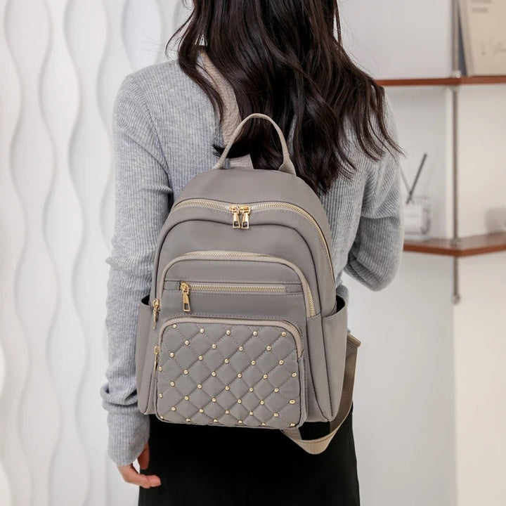 Lichtgewicht Waterdichte Nylon Rugzak voor Dames – Reizen & School