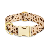 Hondenhalsband met Gouden Accenten – GoldenTerra