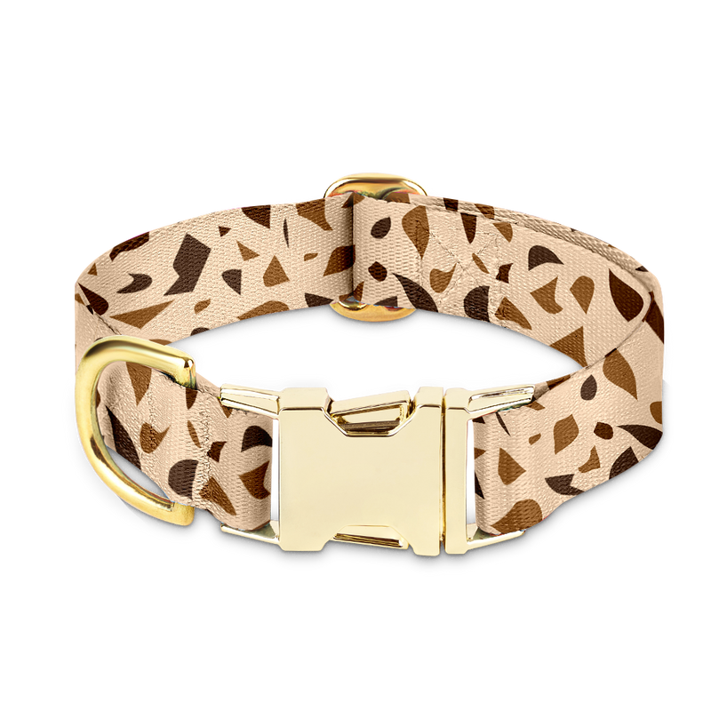 Hondenhalsband met Gouden Accenten – GoldenTerra