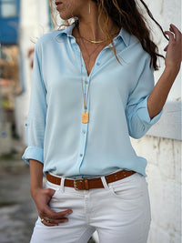 Losse damesblouse met knoopsluiting – Isabella