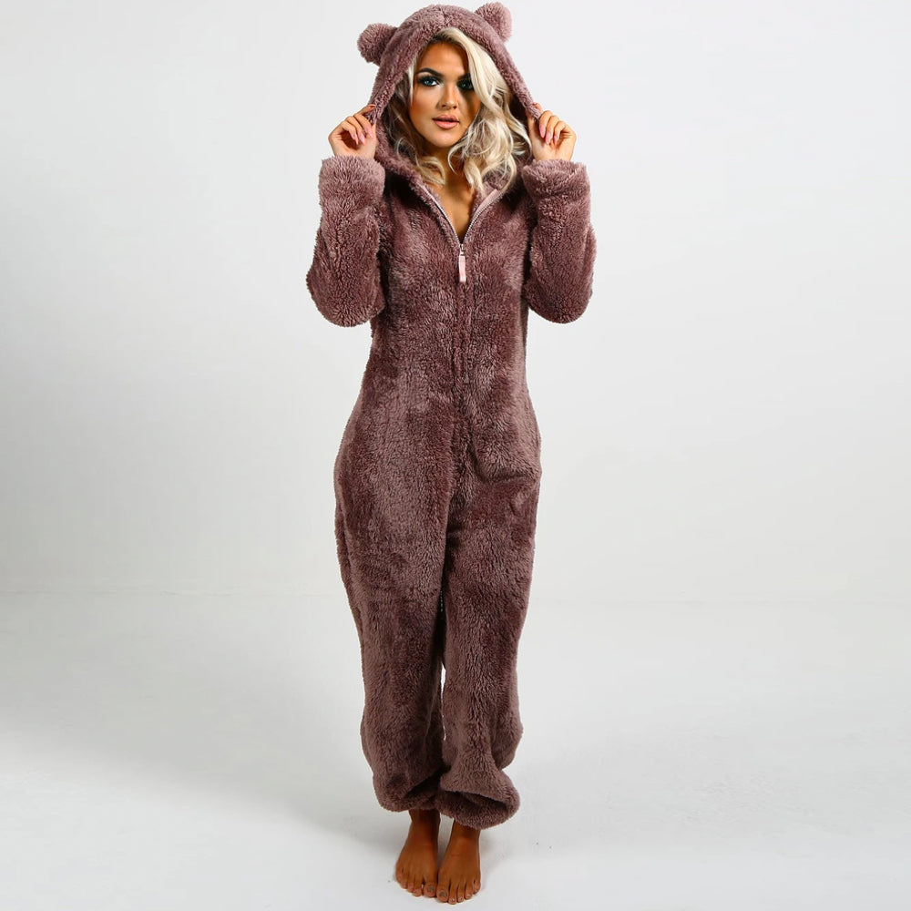 Superzachte Fleece Onesie met Berenoortjes - BearHug