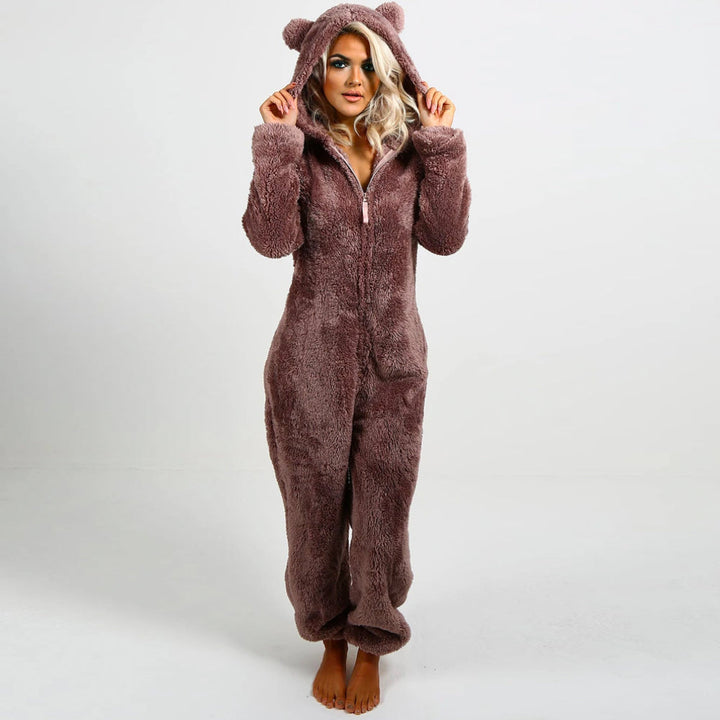 Superzachte Fleece Onesie met Berenoortjes - BearHug