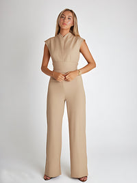 Luchtige Dames Jumpsuit met Wijde Pijpen en V-Hals – Maribel