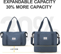 Uitbreidbare 35L–45L Waterdichte Reis Duffel Bag met Wet Pocket & Trolley Sleeve