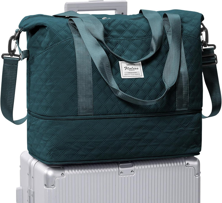 Uitbreidbare 35L–45L Waterdichte Reis Duffel Bag met Wet Pocket & Trolley Sleeve