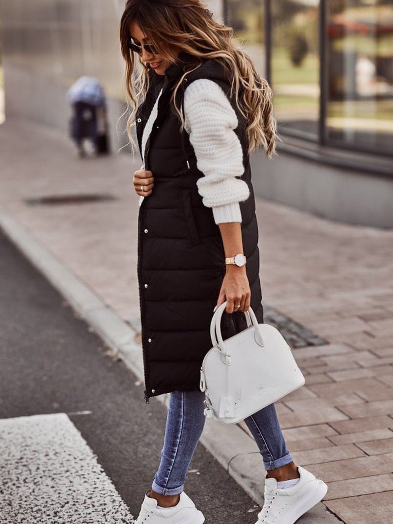 Comfortabele Knielange Dames Bodywarmer - Livia
