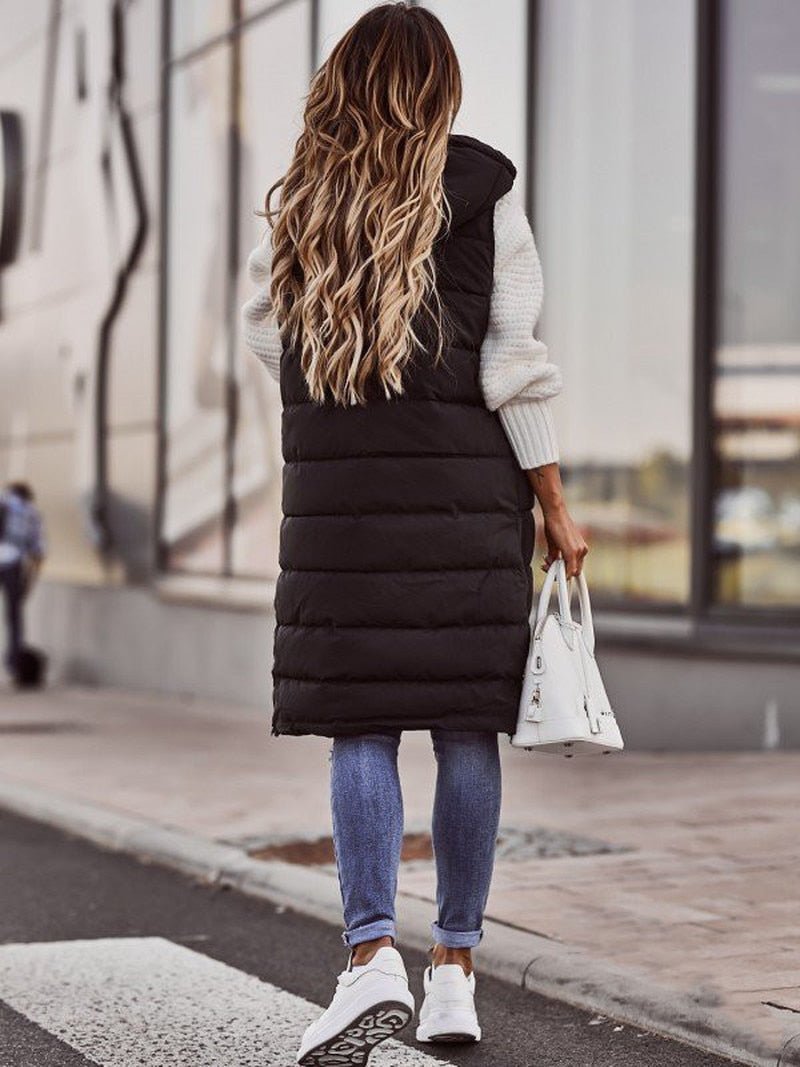 Comfortabele Knielange Dames Bodywarmer - Livia