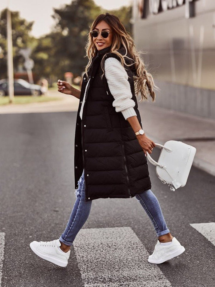 Comfortabele Knielange Dames Bodywarmer - Livia