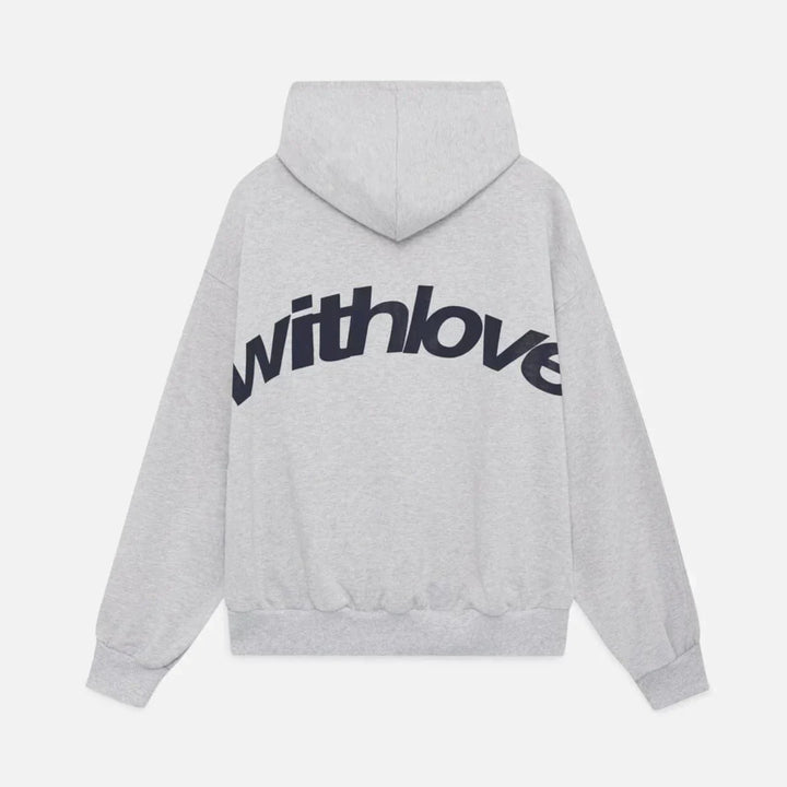 Warme Herfsthoodie met Rugprint – Love