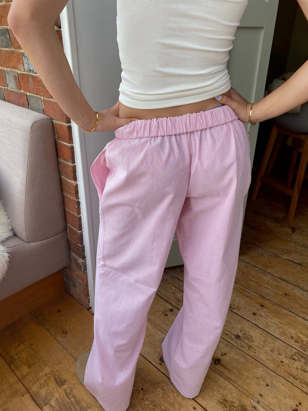 Dames Loungebroek met Streepdesign – Elvira