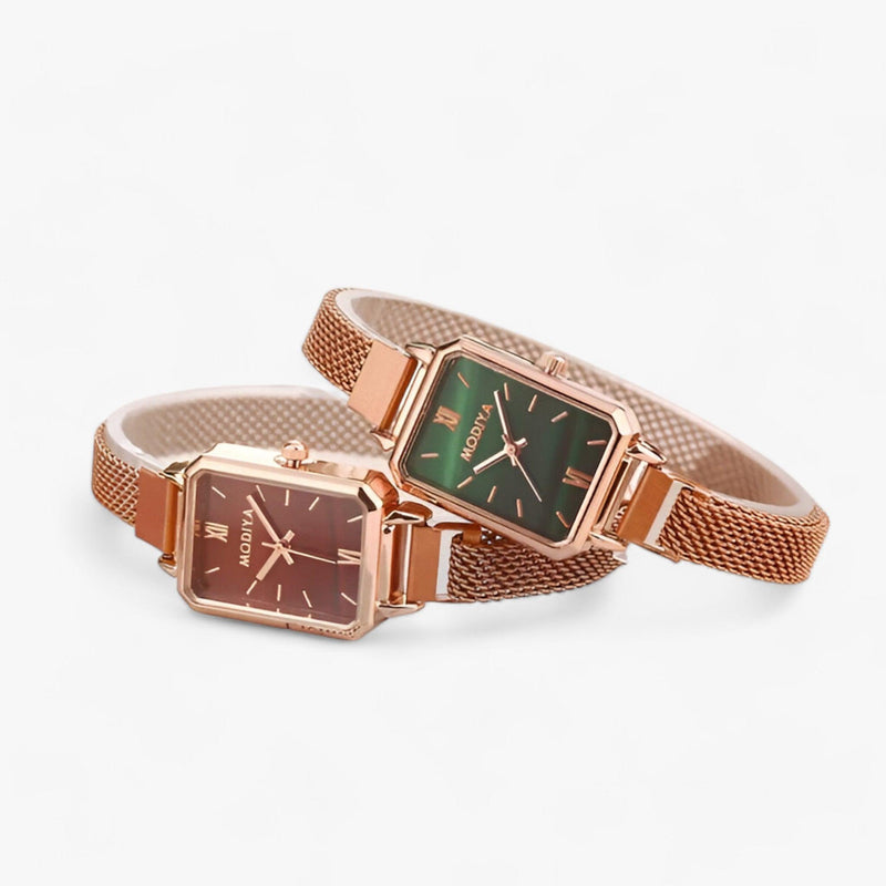 Modieus Vierkant Horloge met Magnetische Band - Selena