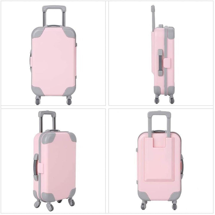 Lichtgewicht Poppen Reiskoffer – Duurzaam Accessoire van 13,5 cm(1 kopen, 1 GRATIS)
