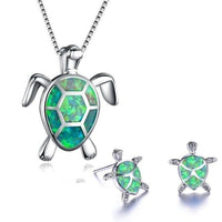 Ocean Wonder Schildpad Set met Halsketting en Oorbellen - Mila