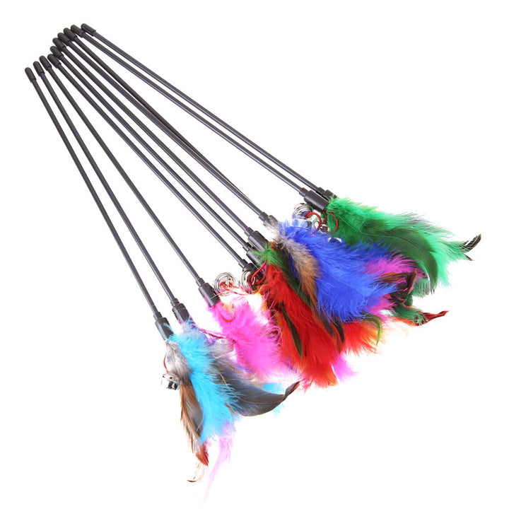 Kattenspeeltjes Met Veren (5 Stuks) - FeatherChase