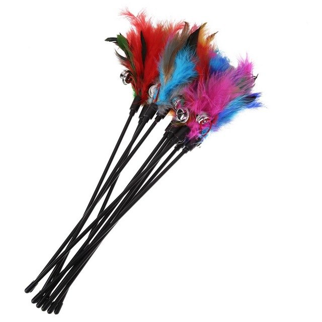 Kattenspeeltjes Met Veren (5 Stuks) - FeatherChase