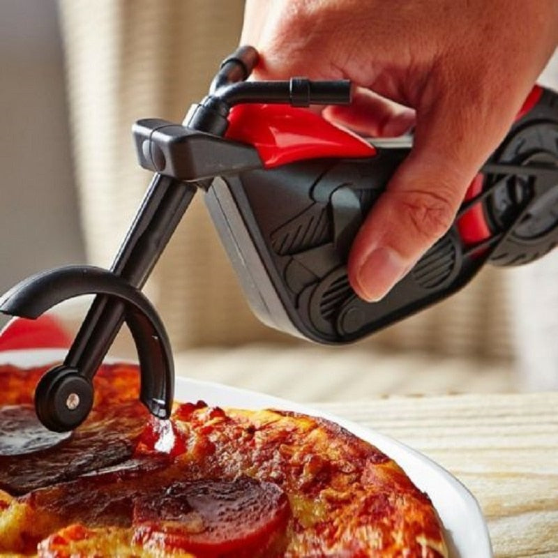 Luxe Pizzasnijder in Motorstijl - MotoSlice