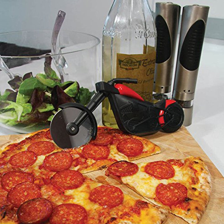 Luxe Pizzasnijder in Motorstijl - MotoSlice