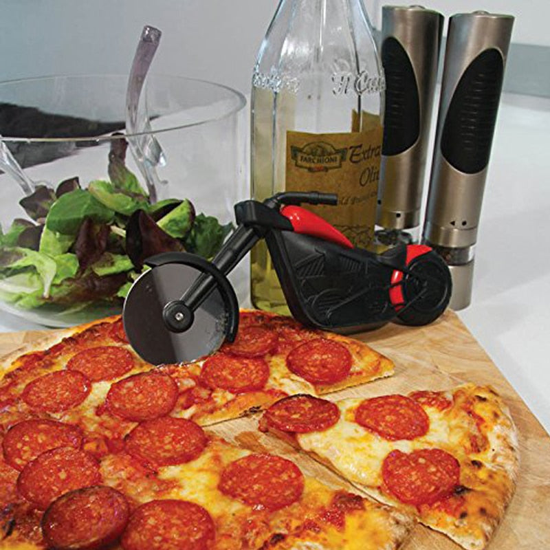 Luxe Pizzasnijder in Motorstijl - MotoSlice