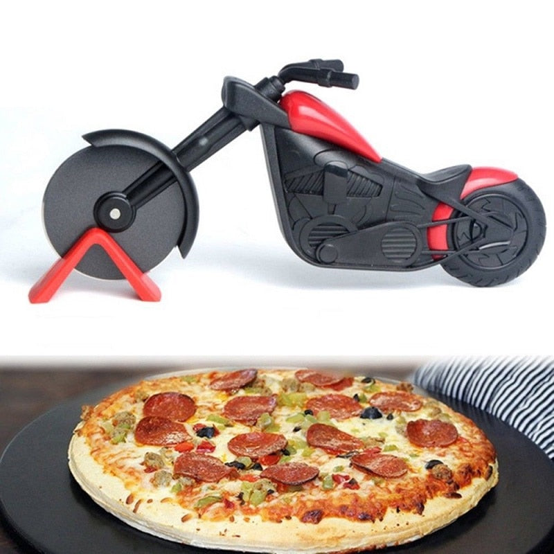 Luxe Pizzasnijder in Motorstijl - MotoSlice
