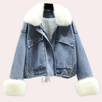Warme Denim Winterjas voor Dames - Mira