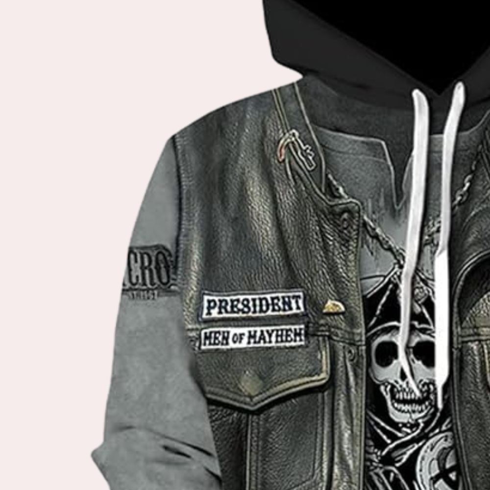 Casual Hoodie met Unieke Print voor Heren - Mason