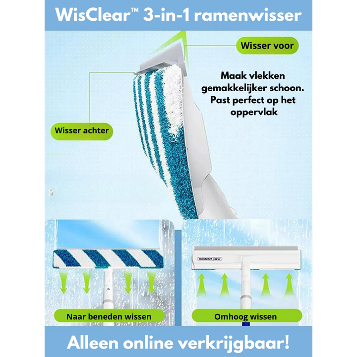 Functionele 3-in-1 Ramenwisser - ClearView