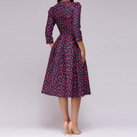 Retro Jurk met Bloemenprint – Florina