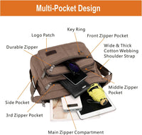 RFID Blokkerende Canvas Schoudertas – Ardin