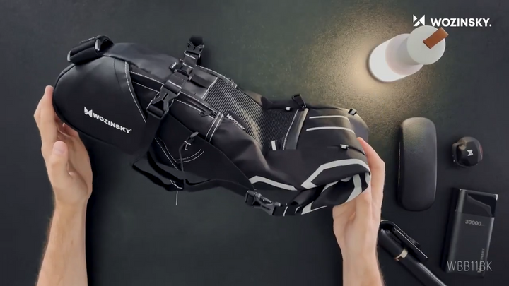 Wodoodporna torba na siodełko rowerowe o dużej pojemności - AquaTrail