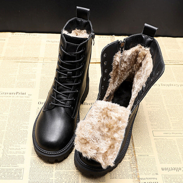 Trendy Zwarte Dames Winterlaarzen - Yara
