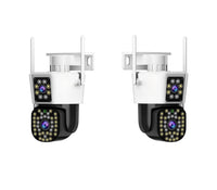 Set van 2 Beveiligingscamera’s met Dubbele Lens – DualGuard Max 2-Pack