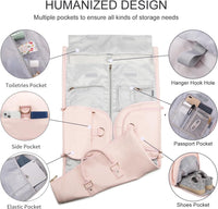 Verstelbare PU Leren Kleding Reistas – Handbagage Weekend Reistas