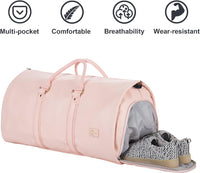 Verstelbare PU Leren Kleding Reistas – Handbagage Weekend Reistas