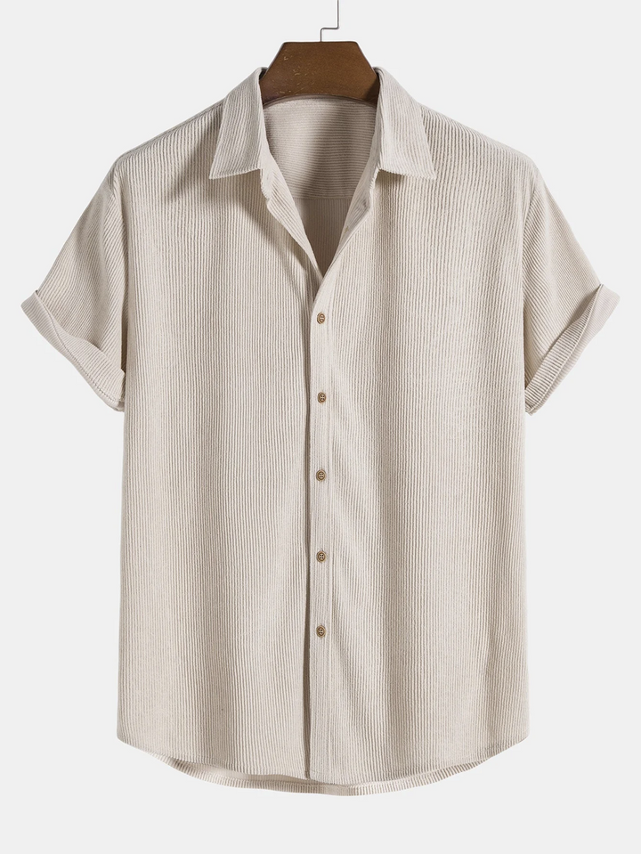 Stijlvolle heren zomer-set met shirt en corduroy shorts - SommerKern